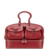 ディオール ハンドバッグ ドクターズバッグ レッド レザー レディース Dior 【中古】